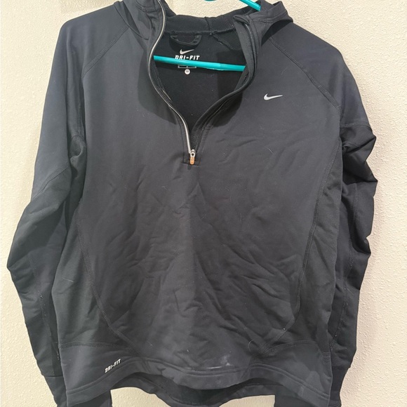 Nike Black Dri-FIT Jacket with Hood - Picture 1 of 3